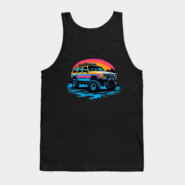 Jeep Cherokee xj Tank Top by TaevasDesign